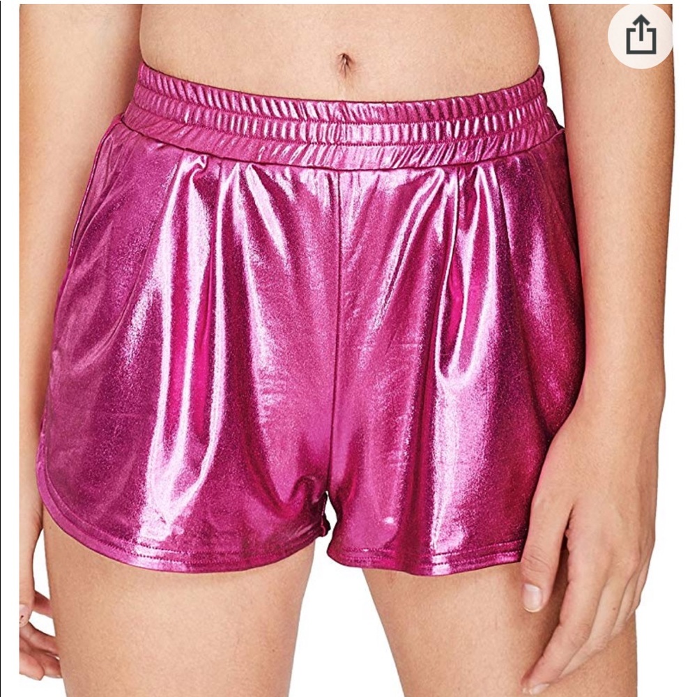 Metallic Pink Shorts